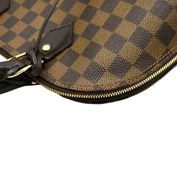 LOUIS VUITTON  Alma PM Damier Ebene Satchel Bag Brown - Picture 6 of 14